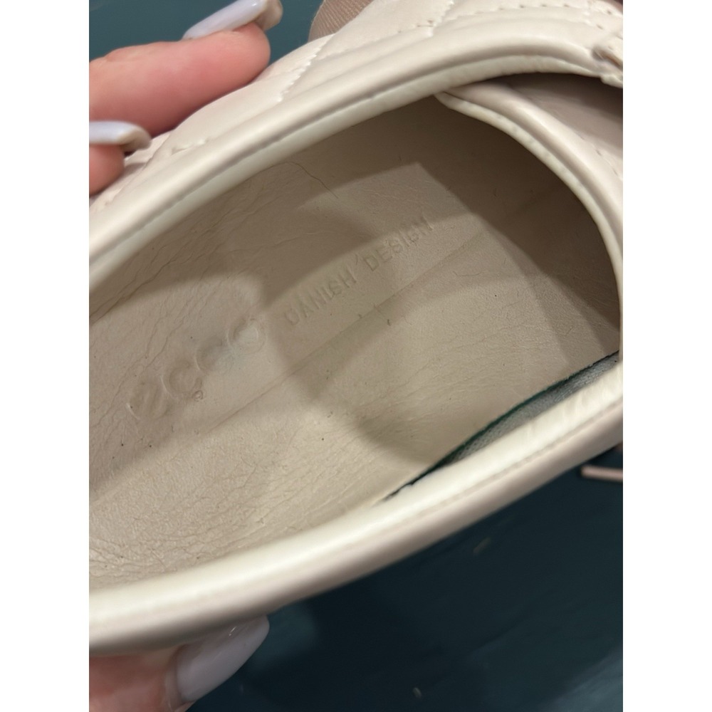 ECCO Blush Pink Quilted Soft Leather Patent Leather Low Rise Sneakers Women - Picture 5 of 8